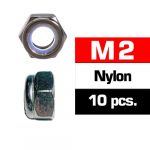 Ultimate Racing M2 Nylon Locknuts (10 Pcs) Ultimate - UR165200