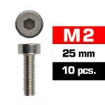 Ultimate Racing M2X25MM Cap Head Screws (10 Pcs) Ultimate - UR163225
