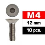 Ultimate Racing M4X12MM Flat Head Screws (10 Pcs) Ultimate - UR161412