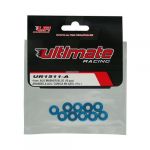 Ultimate Racing Aluminium 4MM Washer Blue (10 Pcs) - UR1511-A