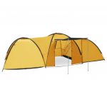 Tenda Iglu De Campismo 650x240x190 Cm 8 Pessoas Amarelo - 92232