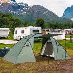 Outssuny Tenda de Campismo Para 4 Pessoas Impermeável 480x220x190 cm Verde - A20-163