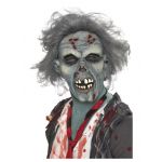Smiffy's Máscara Adulto de Zombie Cinzento
