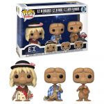 Funko POP! Movies: E.T. the Extra-Terrestrial - E.T. in Disguise, E.T. in Robe & E.T. with Flowers #3 Pack