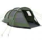 Outsunny Tenda de Campismo para 3-4 Pessoas Impermeável PU2000 mm com Proteção UV30+ Janelas 475x264x172 cm Verde - A20-285V00GN