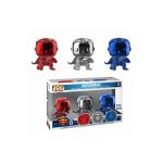 Funko POP! Heroes: Justice League - Superman Landing (Chrome) (Fall Convention 2018) #3 Pack