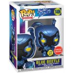 Funko POP! Movies: Blue Beetle - Blue Beetle (GITD) (GameStop Sticker) #1406