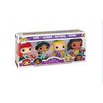 Funko POP! Disney Princess - Ariel / Jasmine / Rapunzel / Moana (GITD) #4Pack