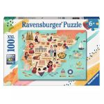 Ravensburger Puzzle Mapa de Espanha e Portugal XXL 100 Peças