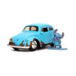 Jada Toys Lilo & Stitch Hollywood Rides Diecast Model 1/32 Blue Volkswagen Beetle with Figure