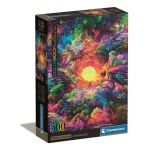 Clementoni Puzzle Compact Colorboom Collection: Psychedelic Jungle Sunrise 500 Peças