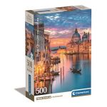 Clementoni Puzzle Compact: Lighting Venice 500 Peças