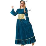 Atosa Medieval Queen Woman Custom Azul M-L