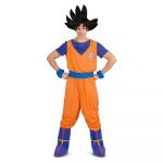 Viving Costumes Goku With Pants T -shirt Covers And Bracelets Costume Laranja XL