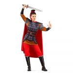 Viving Costumes Chinese Warrior Disfarce Mulher Vermelho XL