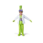 Viving Costumes Professor K Hat With Glasses T -shirt With Jacket Pants Covers Gloves Costume Verde 4-5 Anos