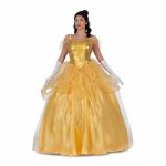 Viving Costumes Princess Bella Enchanted Gloves And Enaguas Dress Costume Amarelo L