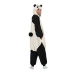 Viving Costumes Panda Small Kigurumi With Hood And Tail Costume Beige