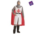 Viving Costumes Medieval Knight With Capa Disfarce Homem Vermelho M-L