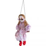 Viving Costumes Psychopath Girl With Swing With Sound Light And Movement 85x33x20 cm Rosa