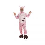 Creaciones Llopis Fantasia De Menina Zumbi Porco + Maquiagem De Halloween 7-9 Anos Pink