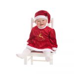 Creaciones Llopis Fantasia De Mamãe Noel Reni Bebê 0-6 Meses Multicolor