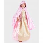 Den Goda Fen Fantasia De Princesa Com Capa Para Criança 3-8 Anos Pink