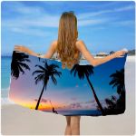 Toalha de Praia com Estampa de Praia TP70X150