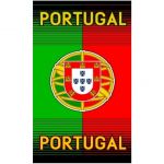 Casa de Praia Toalha de Praia Microfibra Bandeira Portugal Listrada 180 x 100 cm