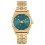 Nixon Relógio Medium Time Teller Light Gold / Turquoise - A1130-2626-00