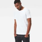 G-Star Raw T-shirt Base Ribbed Neck S/s 2Packs Premium 1 By 1 White - D07205.124.110
