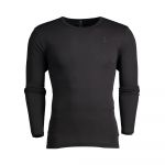G-Star Raw Camisola Base Ribbed Neck Tee L/s Premium 1 By 1 Black - D07204.124.990