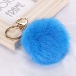 Porta-chaves Pompom Pequeno Azul Médio - 377325