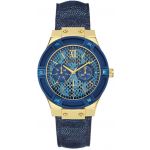 Guess Relógio Jet Setter Azul/Dourado - W0289L3