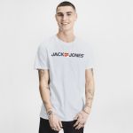 T-shirt Jack & Jones Jjecorp Logo - 12137126-WHITE-NOOS