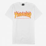 Thrasher T-shirt Flame Mag - 110102-WH Branco_S