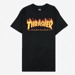 Thrasher T-shirt FFlame Logo - 110102 BK_Preto_S