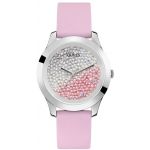 Guess Relógio Crush 42mm Pink Quartz With Crystals - W1223L1