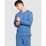 Punto Blanco T-shirt de Pijama em com Decote em Bico Azul 48 - A20807355