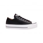 Converse All Star Chuck Taylor Lift Platform Leather Low Top Preto 36.5