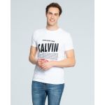 Calvin Klein T-shirt Manga Curta Branco 7