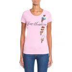 Love Moschino T-shirt Bordado Ice Cream Rosa 42 - W4B195FE1698L94