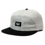 Brixton Bert 7 Panel Cap Heather Grey/Black