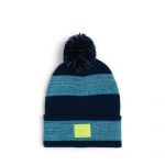 Herschel Supply Co Gorro Elmer Pom Peacoat/Ocean Depths/Lime Punch Stripe - Reflective