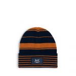 Herschel Supply Co Gorro Elmer Rubber Peacoat/Pumpkin Spice Varsity Stripe
