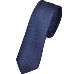 Gravata Azul Slim com Textura