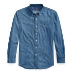Ralph Lauren Camisa Custom Fit Denim Azul XL