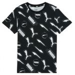 Puma T-shirt Infantil Alpha Aop Tee Preto 15 / 16 Anos - 585889-01-15 / 16 Anos