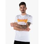 Thrasher T-Shirt Flame Logo Branco XL - 110102 WH_Branco_XL