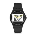Swatch Relógio Mickey Blanc Sur Noir Collection Keith Haring - SUOZ337